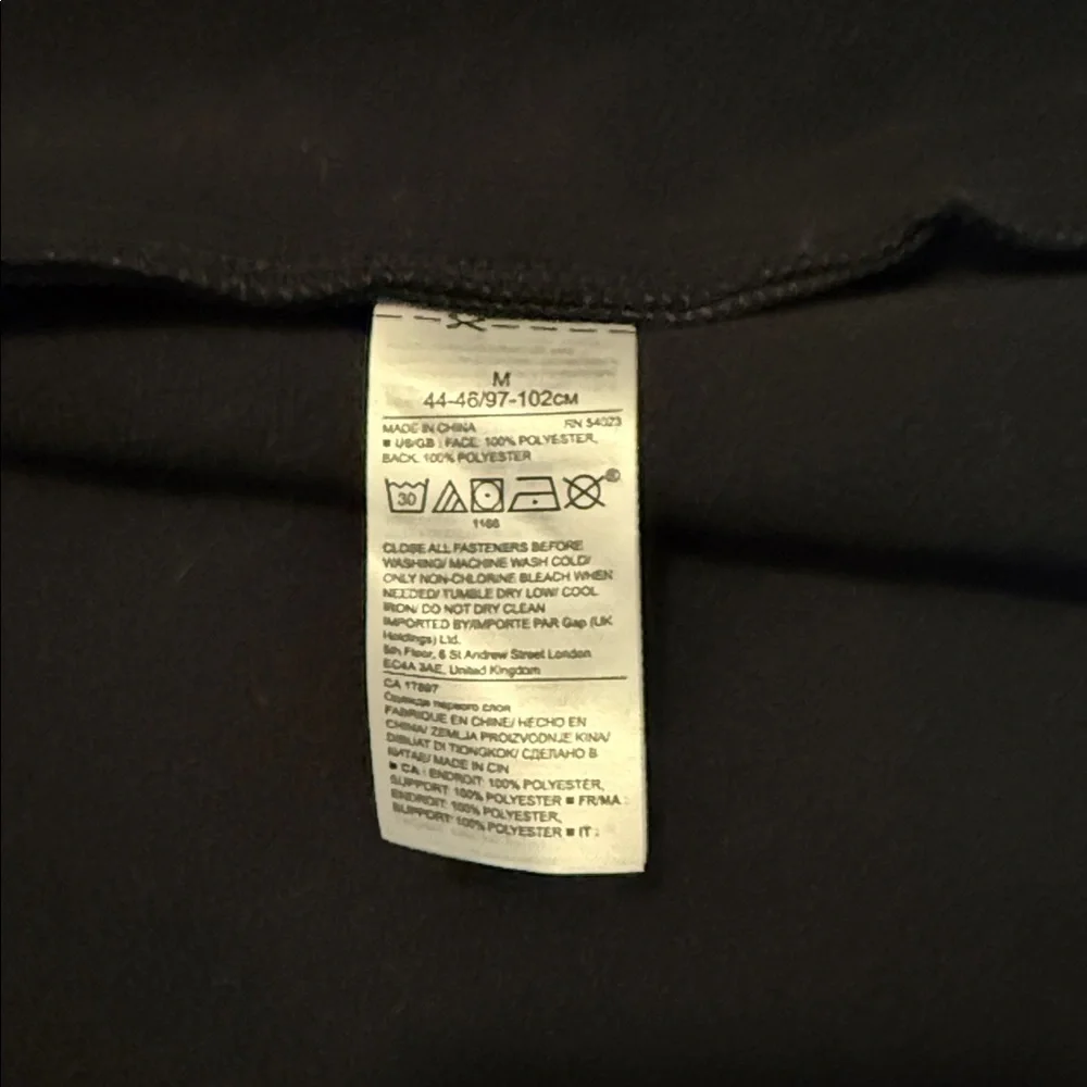 Banana Republic Black High-Collar Coat